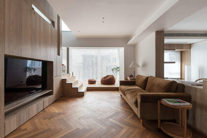220㎡頂樓復式，精致木質感，舒適而自然！